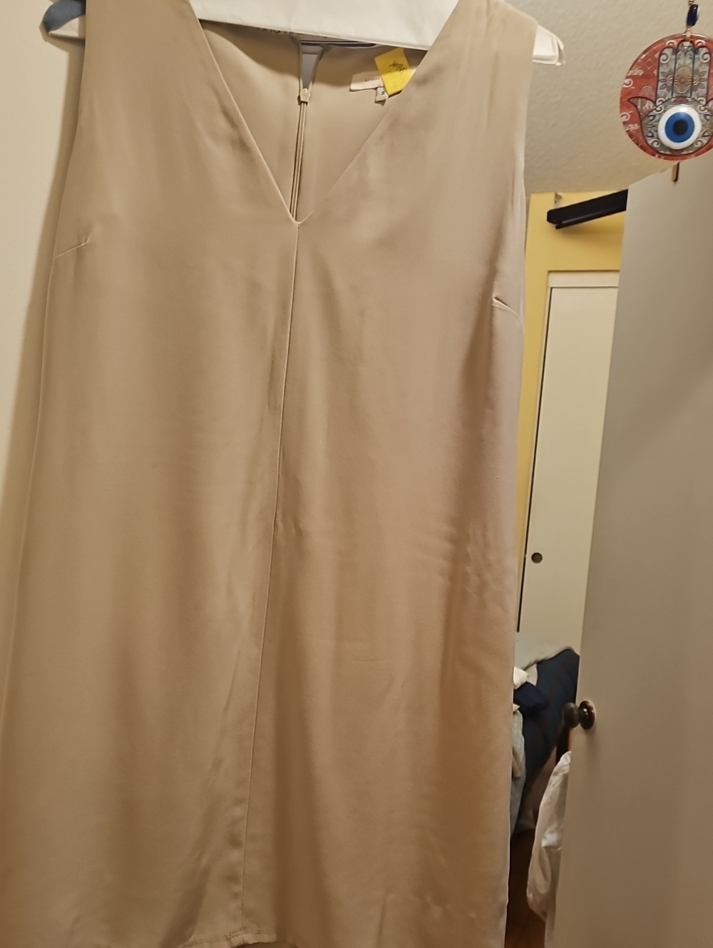 Cuyana Neutral Beige Sleeveless Shift